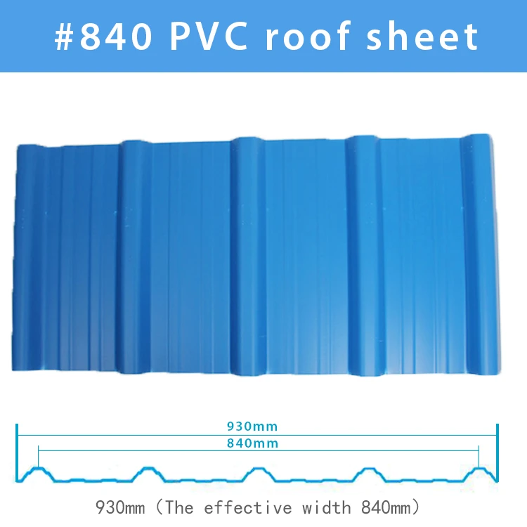 PVC Plastic water-prrof Roofing Sheet