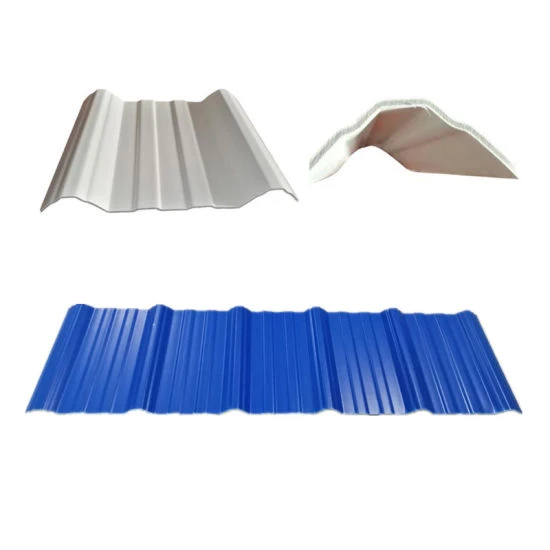 Plastic building material light weight corrugated  UPVC plastic roof sheets