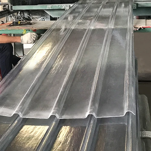 Manufacturers frp corrugated transparency trapezoidal fiberglass fiber clear plastic transparent roof sheet