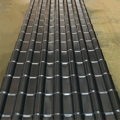 Chinese manufacturer products fire insulation windproof anti corrosion pvc plastic synthetic resin corrugated roof tile