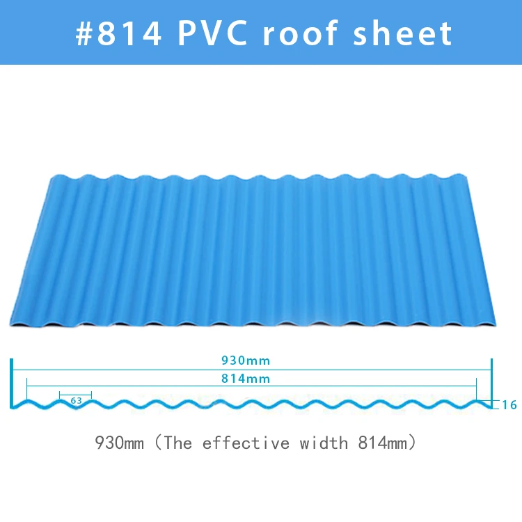 PVC Plastic water-prrof Roofing Sheet