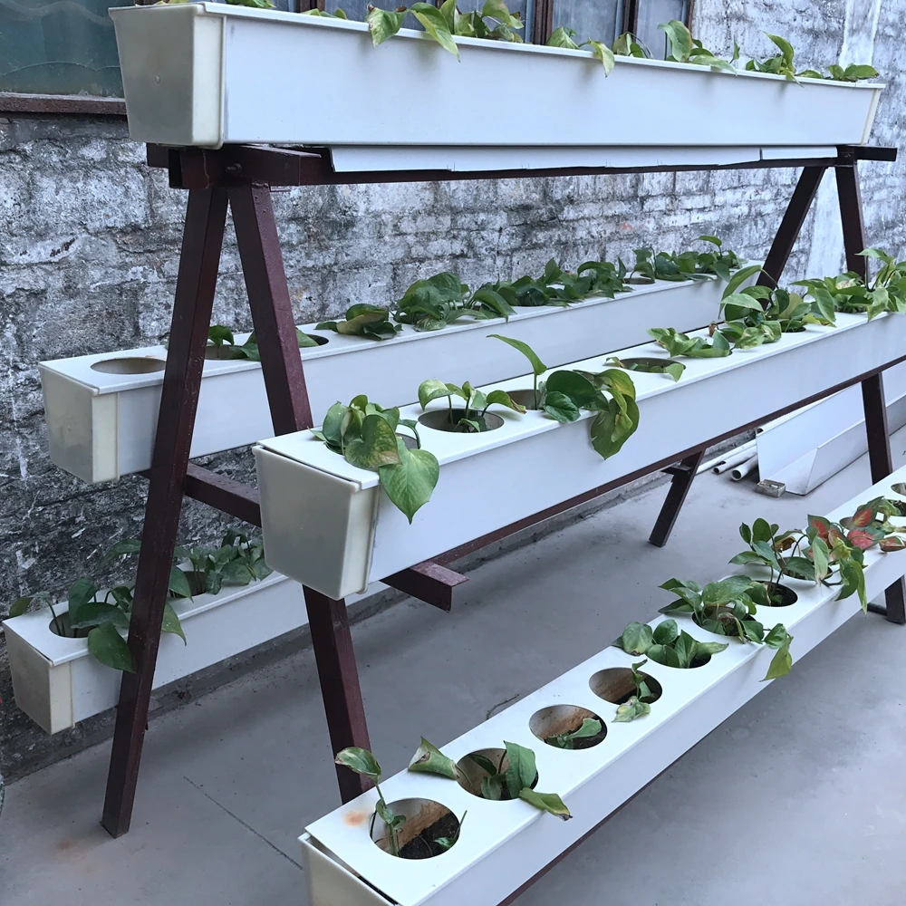 PVC hydroponic planting system for agriculture