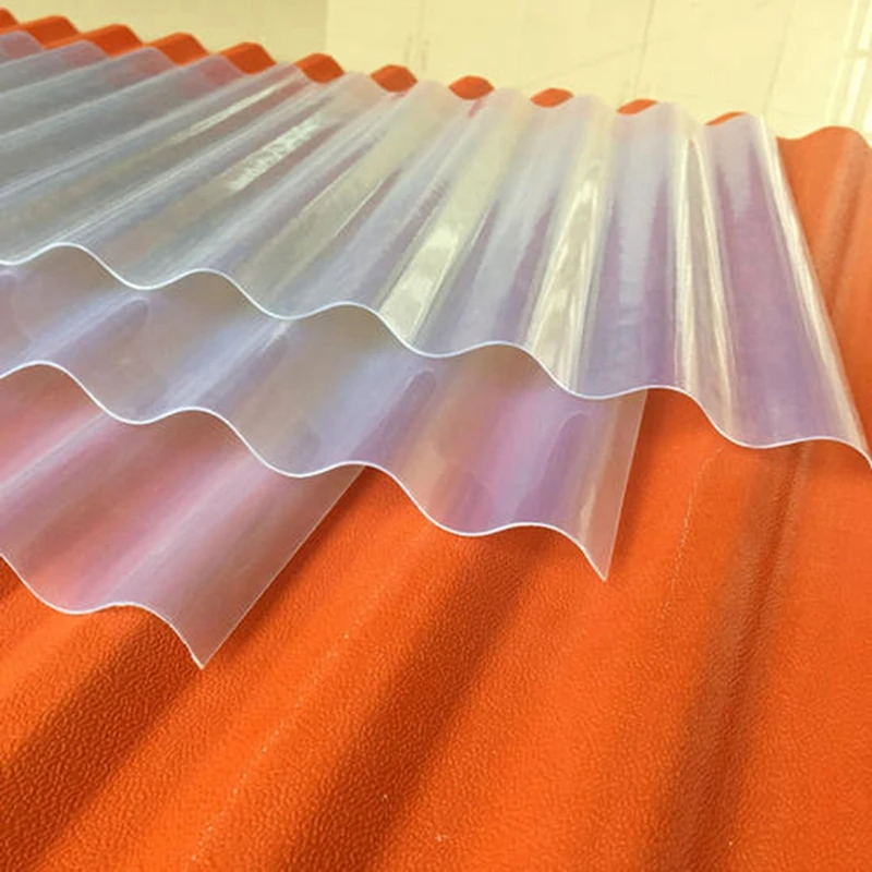 Larga vida de bajo costo en China de bajo costo de larga vida en China de PVC de plástico translúcido lámina de cubierta de peso ligero