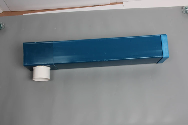 China supplier Corrosion Resistance 5mm blue Rain PVC Gutter