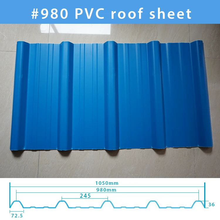 PVC Plastic water-prrof Roofing Sheet