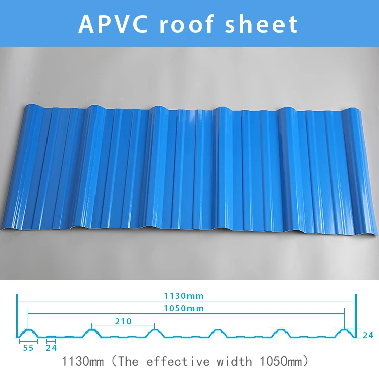 Factory direct selling APVC weather resistant durable roofing tile sheet