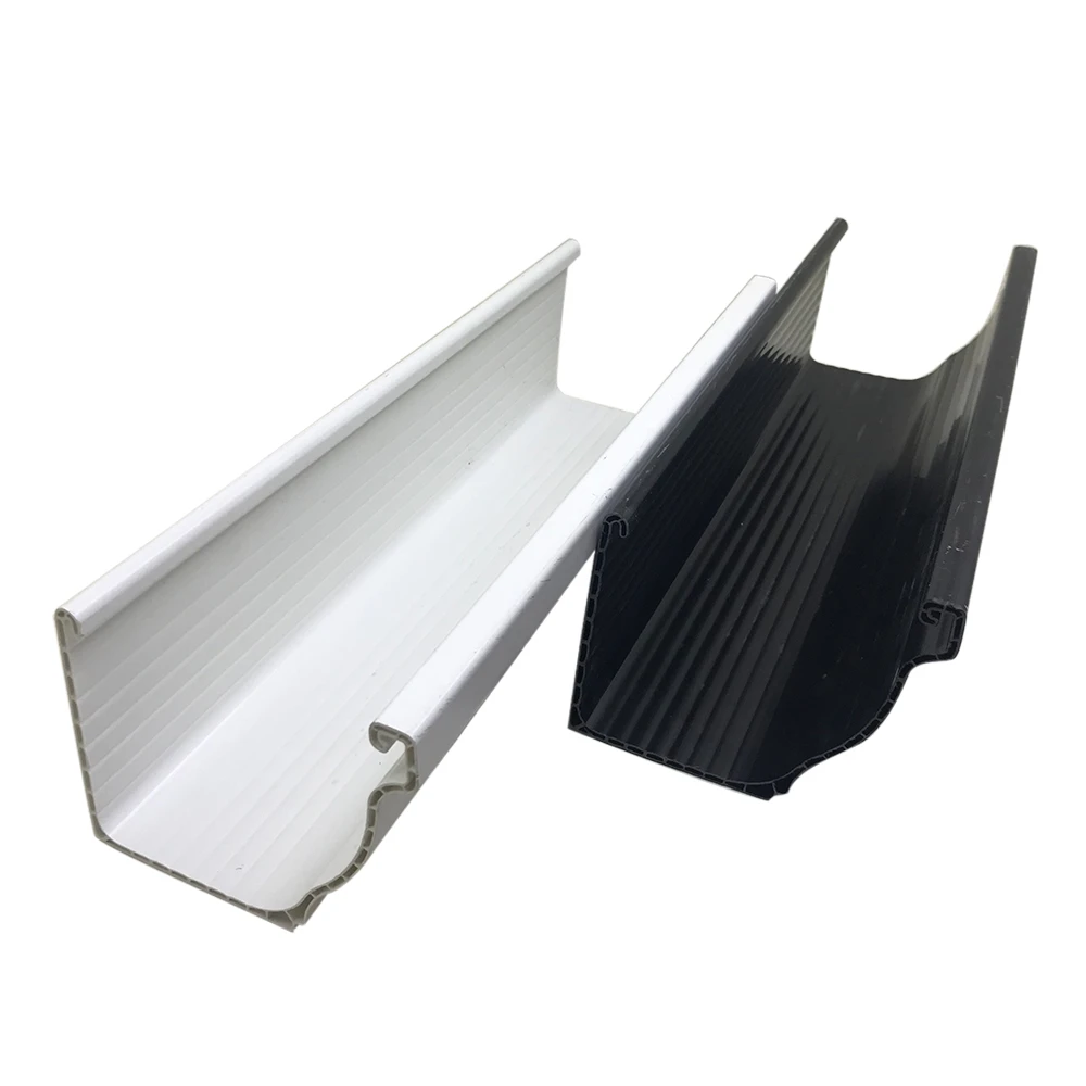 Plastic double wall PVC rain water gutter for villas