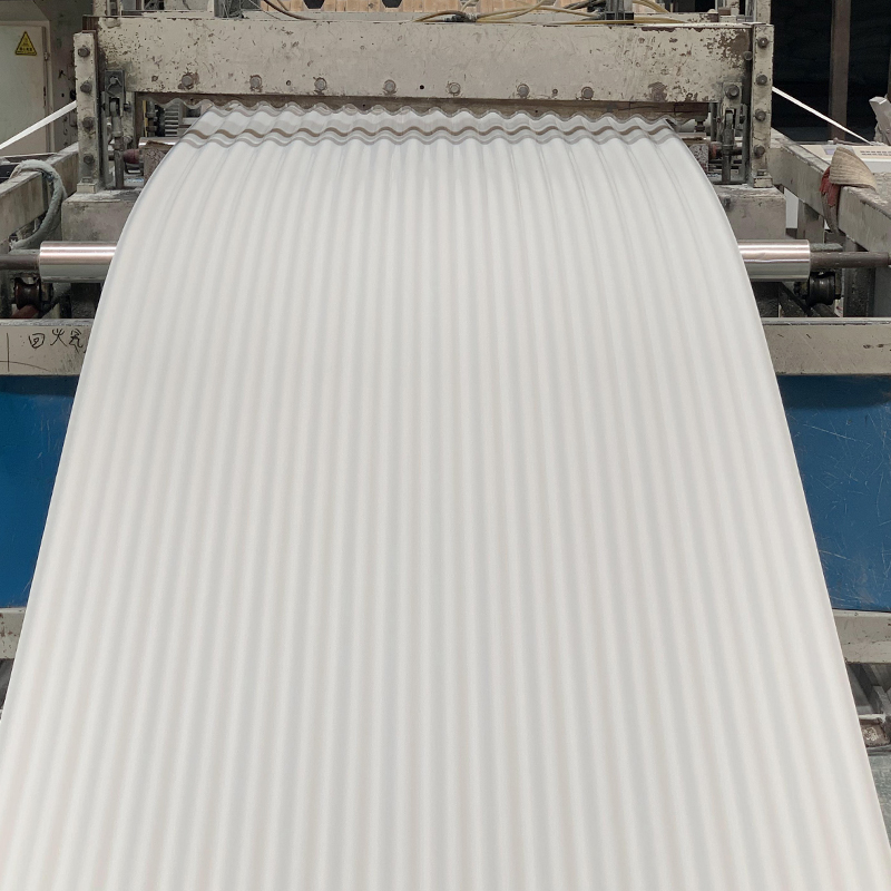 heat insulation China fireproof color lasting pvc roofing sheet