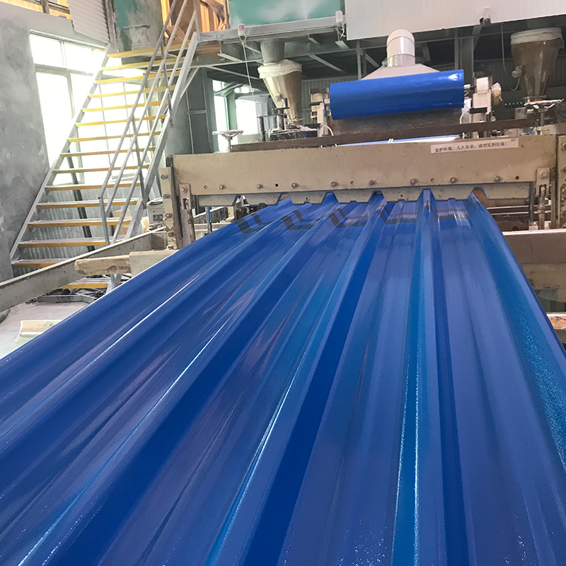 Colorful corrugated PVC roof tile with fire resistant