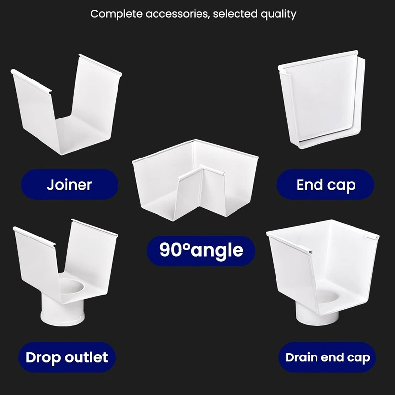 China supplier Building Material Export Low Price Acid And Alkali Corrosion Resistant PVC Rain Gutters